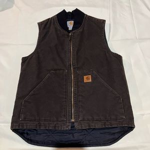 CARHARTT Vest SIZE Small BrownCanvas Insulated vest